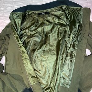 Army Green Bomber Jacket